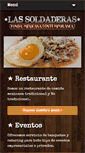 Mobile Screenshot of lassoldaderas.com